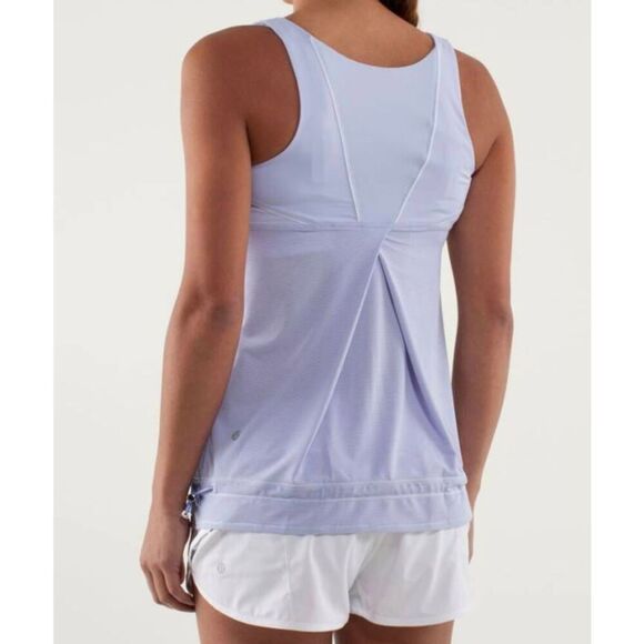 LULULEMON ATHLETICA Run: Ta Ta Topper in Cool Breeze Size 8 - Picture 2 of 5